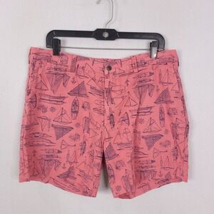 Polo Ralph Lauren Watchhill Sailing Nantucket Faded Red Nautical Chino Shorts 36